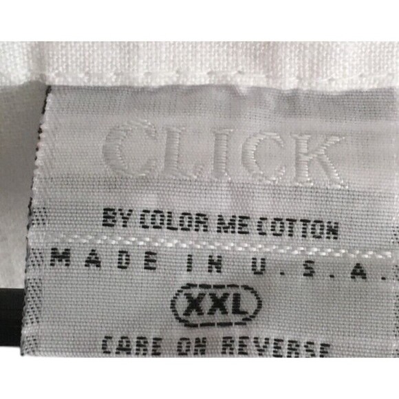 Click By Color Me Cotton White XXL Shirt Women’s 100% Linen Button Collar - Picture 5 of 6